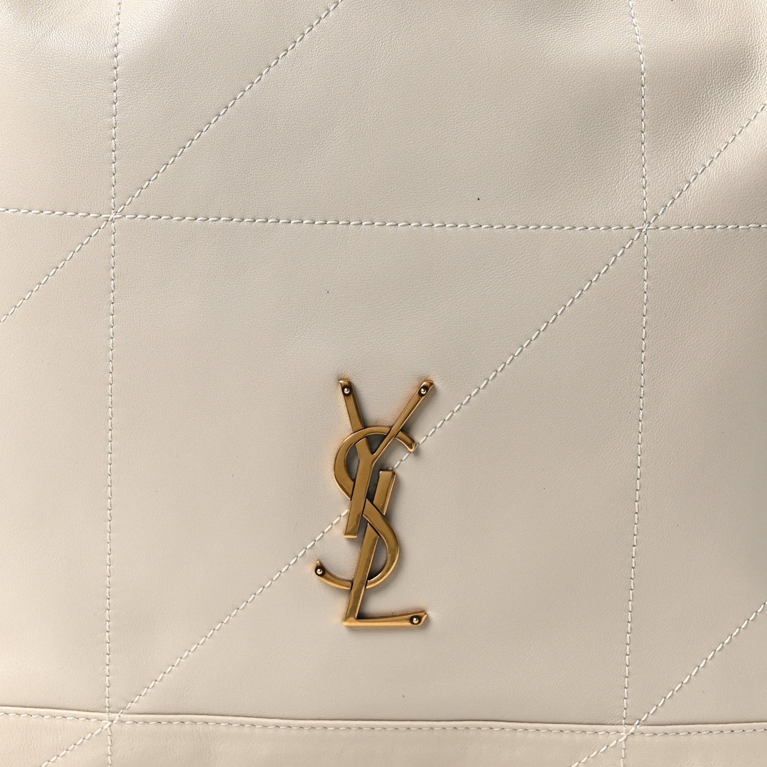 Saint Laurent Lambskin Matelasse Monogram Medium Jamie 4.3 Pochon Crema Soft 8 of 11