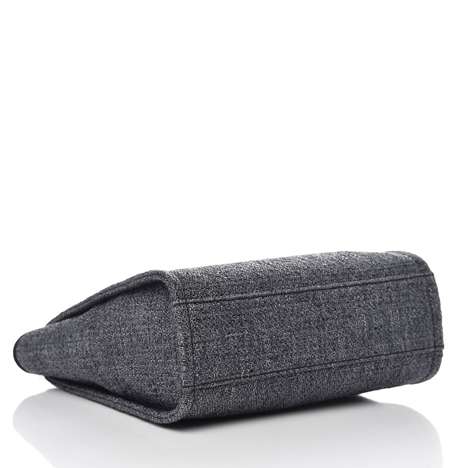 Chanel Lurex Straw Mini Deauville Tote Black 4 of 9