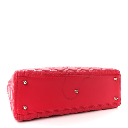 Christian Dior Lambskin Cannage Large Lady Dior Pink 4 of 12