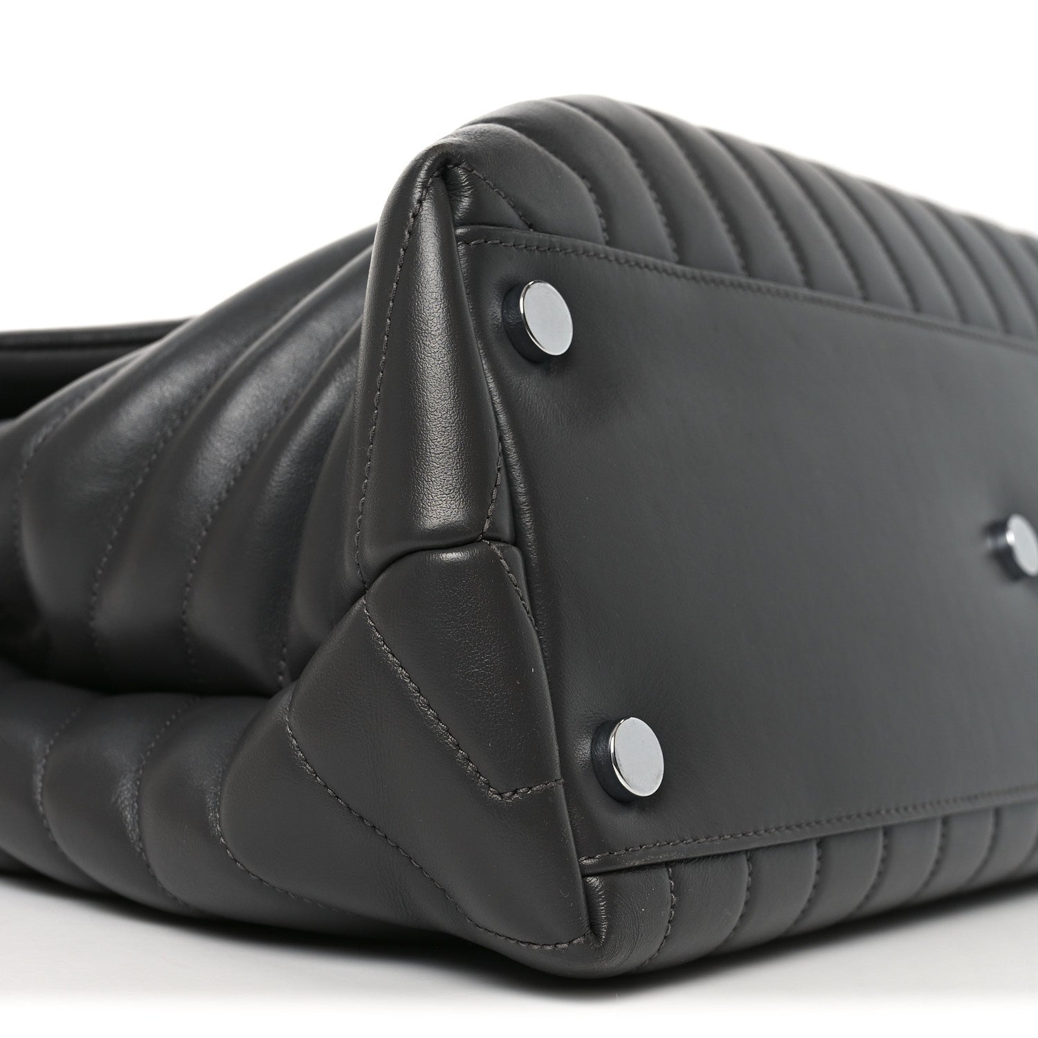 Saint Laurent Calfskin Y Quilted Monogram Large Loulou Chain Satchel Earth 8 of 9