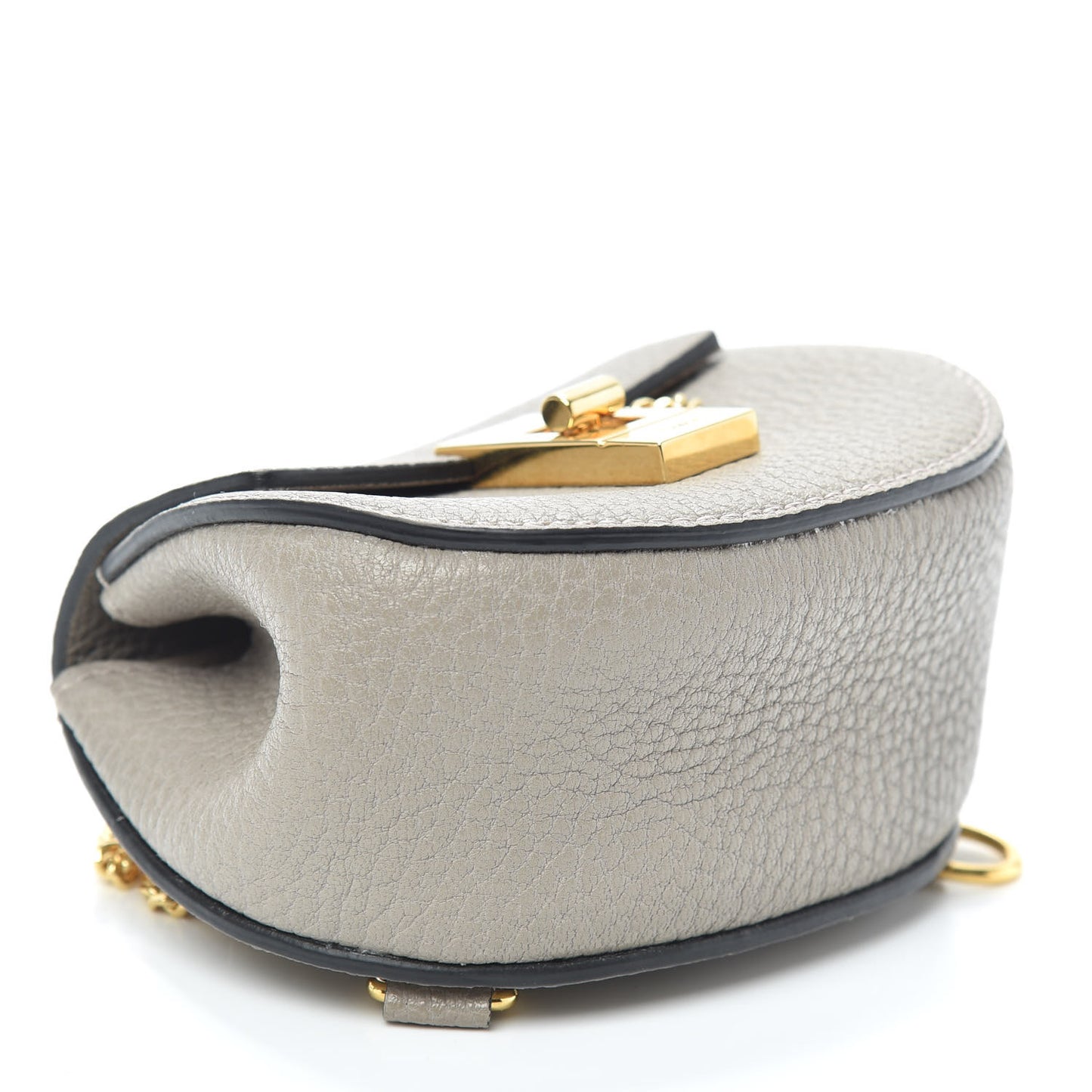 Grained Lambskin Mini Drew Crossbody Backpack Motty Grey