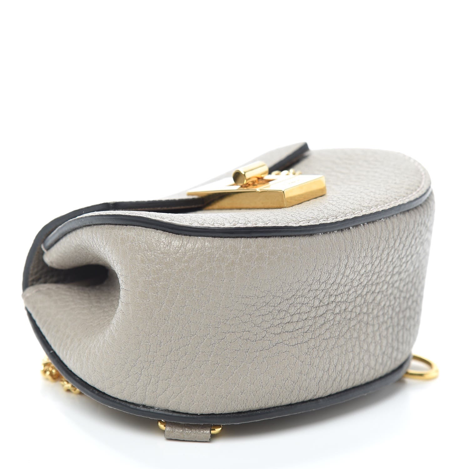 Chloe Grained Lambskin Mini Drew Crossbody Backpack Motty Grey 4 of 9