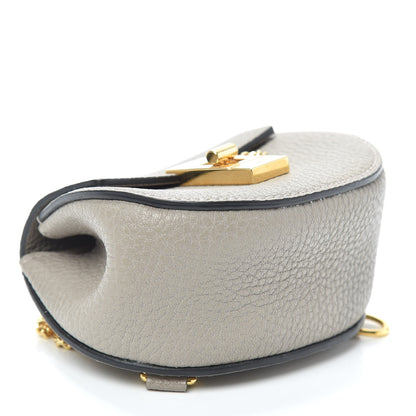 Chloe Grained Lambskin Mini Drew Crossbody Backpack Motty Grey 4 of 9
