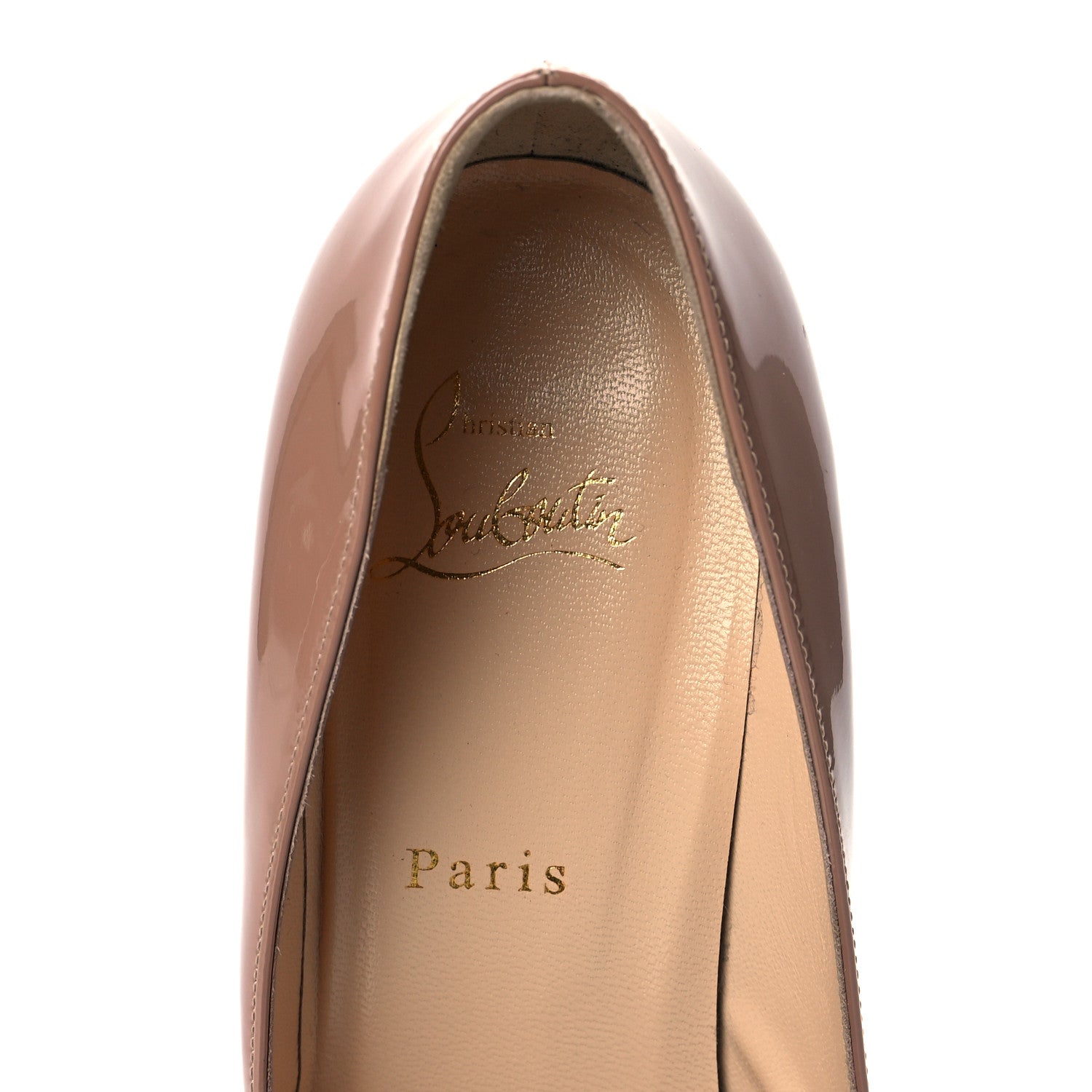 Christian Louboutin Patent Pigalle Follies 85 Pumps 40.5 Nude 8 of 11