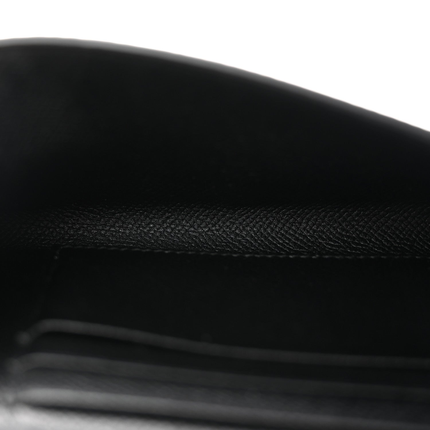 Balenciaga Signature Grained Calfskin Logo Ville Wallet on Chain Black 5 of 11