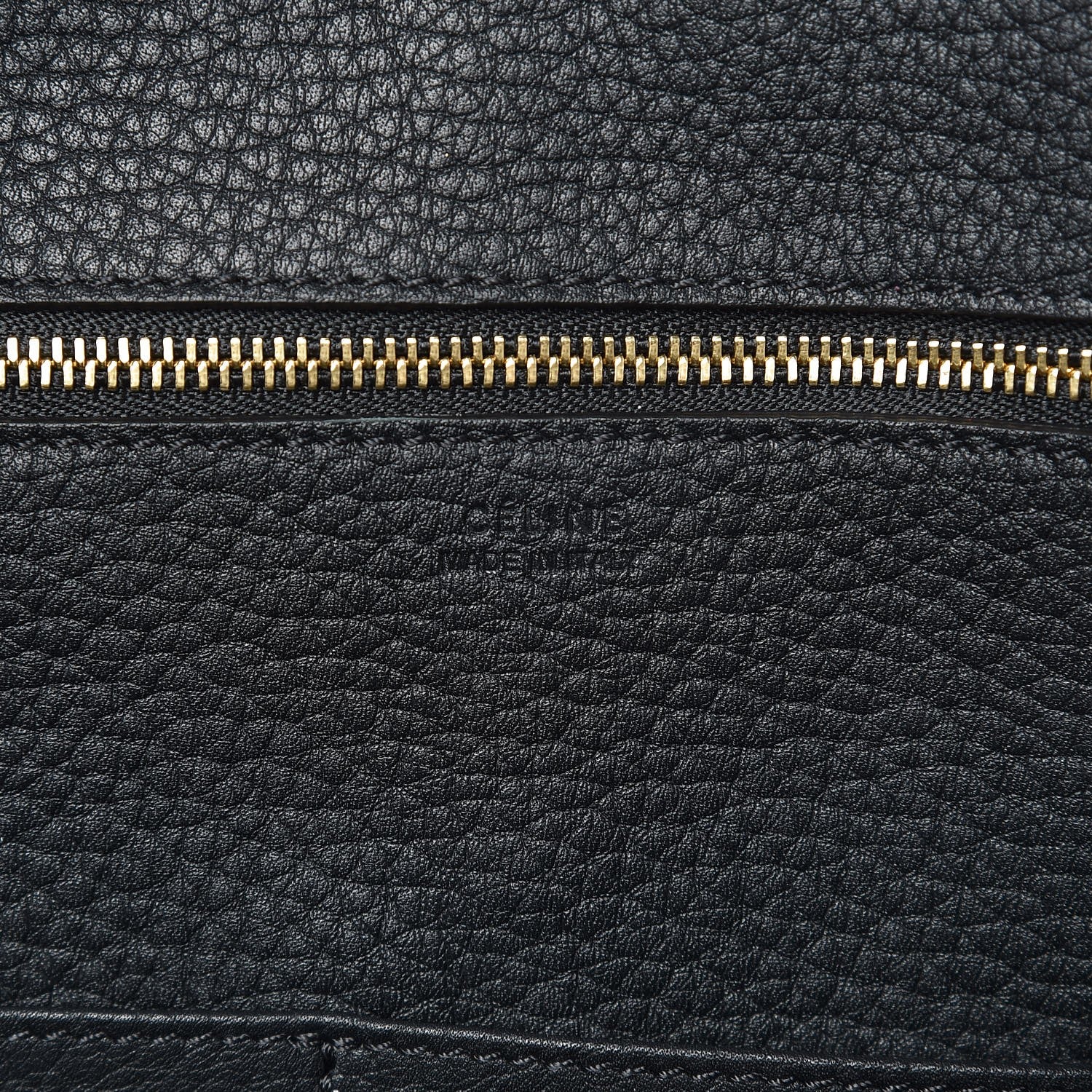 Celine Crisped Calfskin Mini Tie Knot Tote Black 6 of 8
