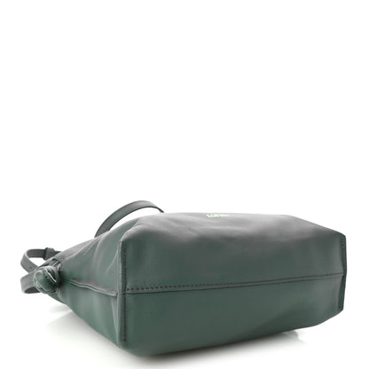 Loewe Calfskin Mini Flamenco Knot Clutch Vetiver 4 of 10