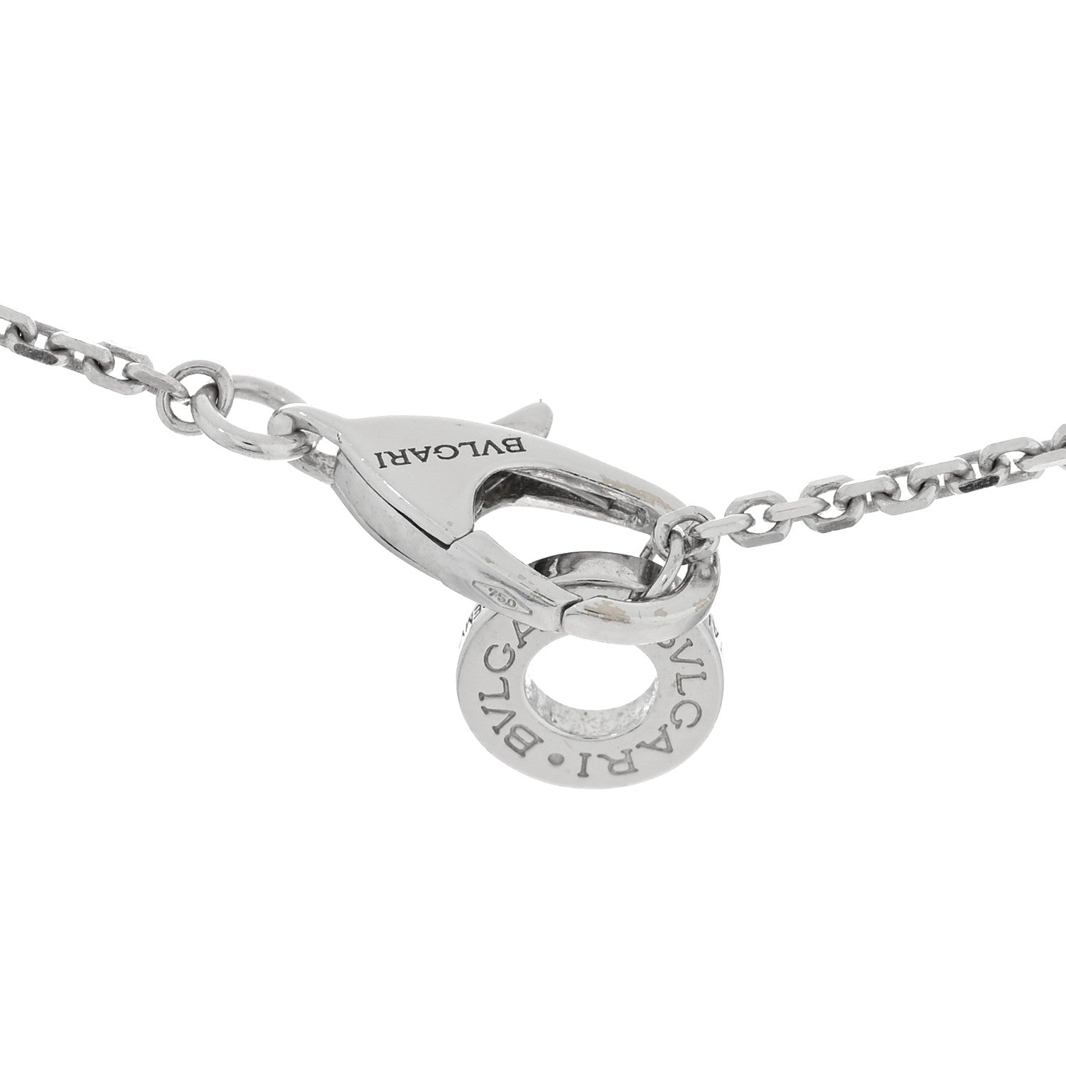 Bulgari 18K White Gold Diamond Large Divas' Dream Pave Necklace 5 of 5