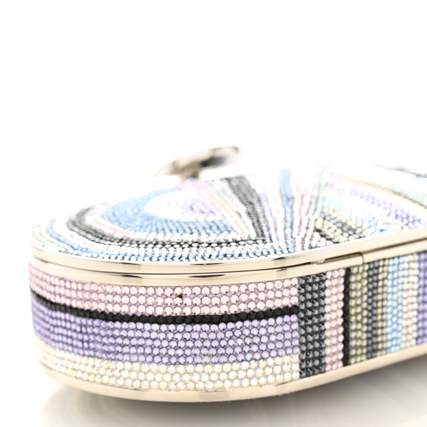 Swarovski Crystal Minaudiere Clutch Multicolor
