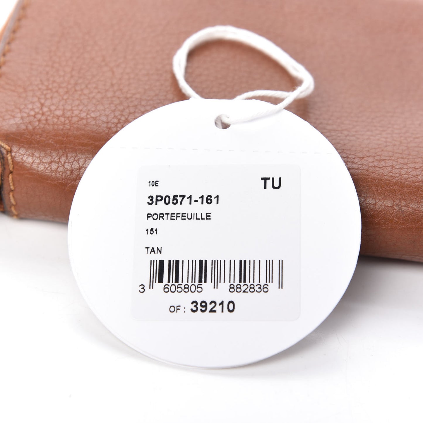 Grained Calfskin Marcie Long Zip Around Wallet Tan