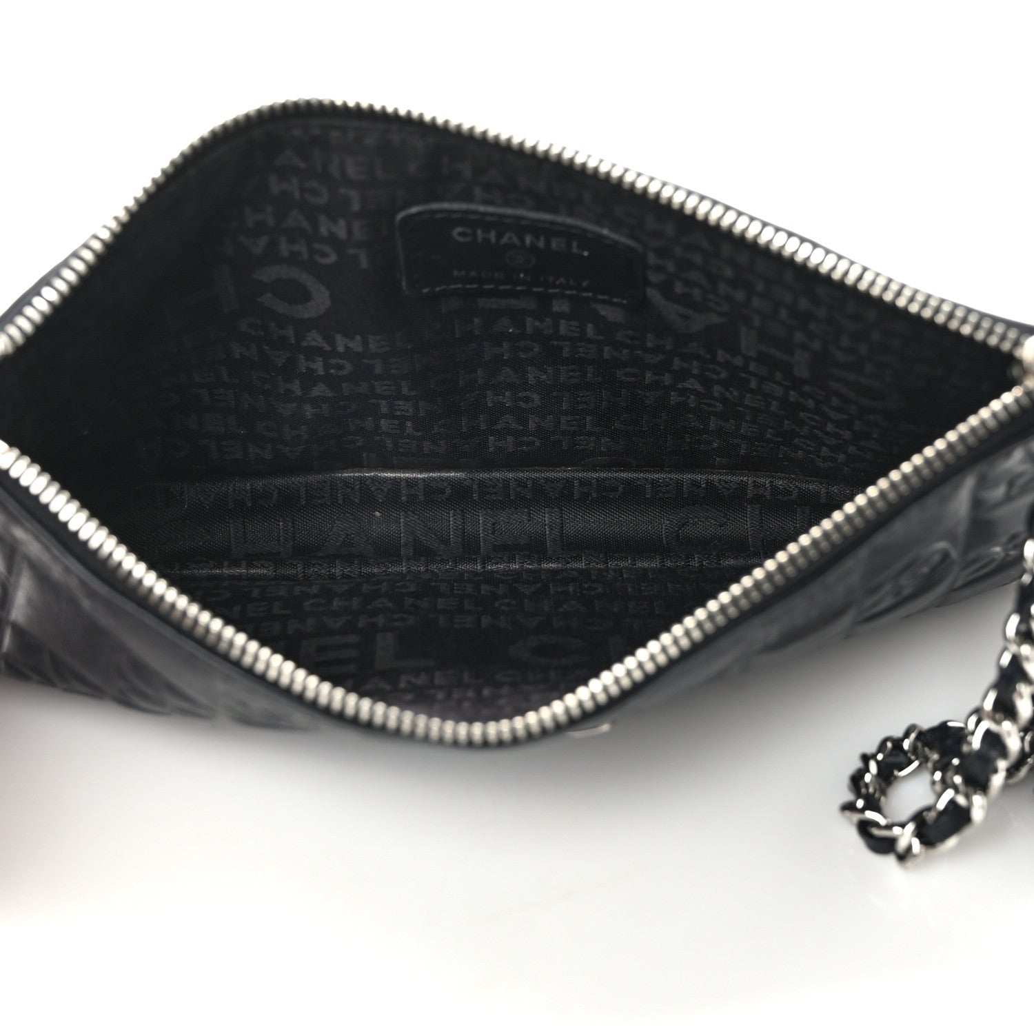 Chanel Lambskin Precious Symbols Pochette Black 5 of 11