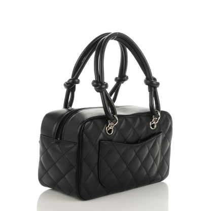 Chanel Calfskin Quilted Small Cambon Bowler Black 3 of 7