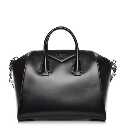Givenchy Shiny Lord Calfskin Medium Antigona Black 1 of 9