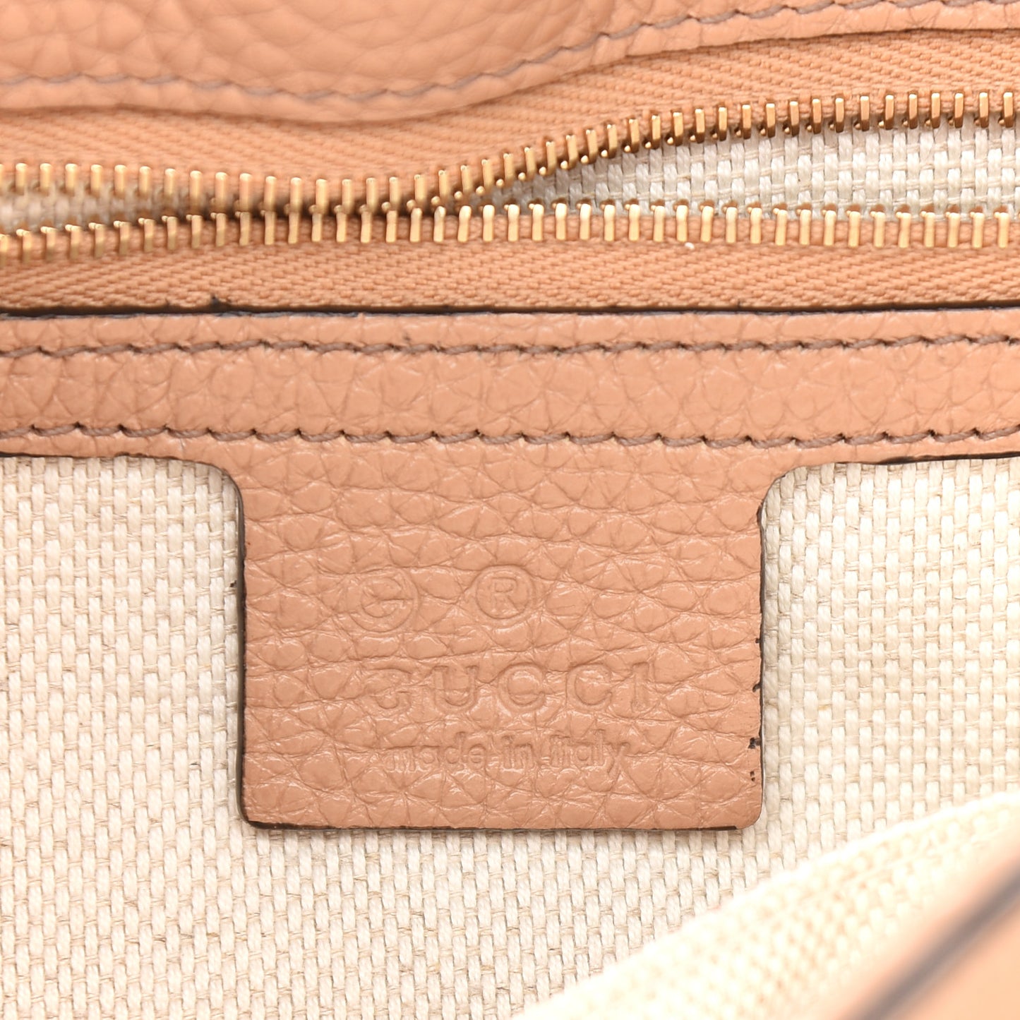Pebbled Calfskin Medium Soho Flap Crossbody Camelia