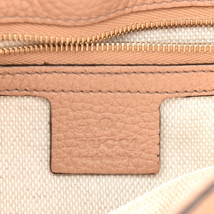 Gucci Pebbled Calfskin Medium Soho Flap Crossbody Camelia 6 of 12