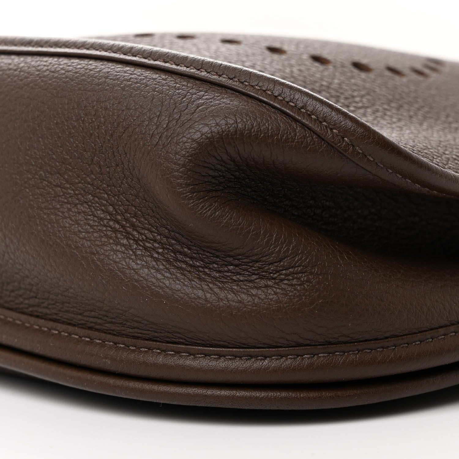 Hermes Taurillon Clemence Evelyne III GM Chocolate 10 of 11