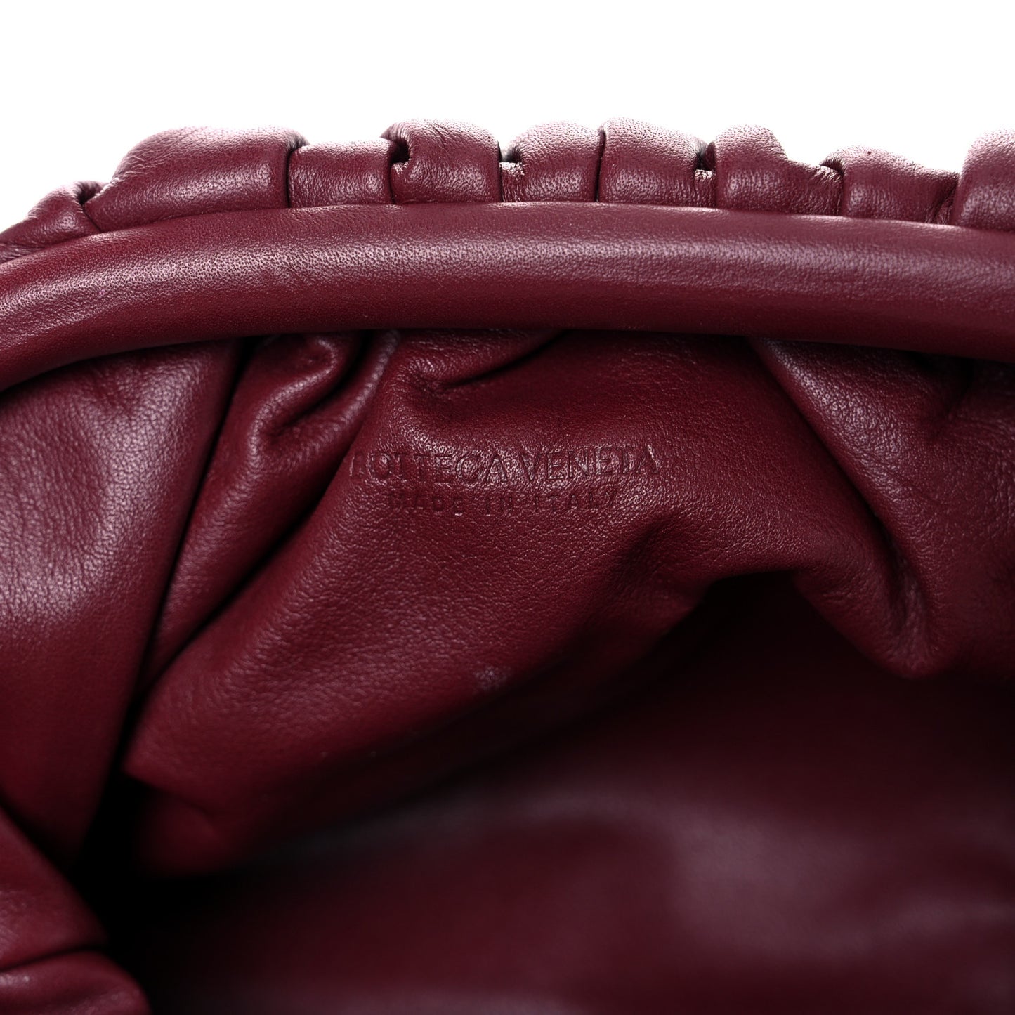 Butter Calfskin The Mini Pouch Bordeaux