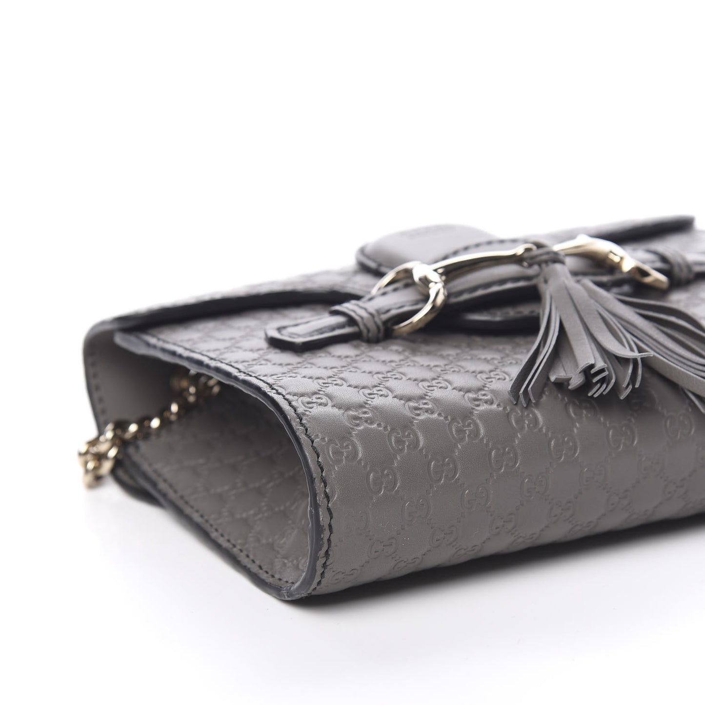 Soft Microguccissima Mini Emily Chain Shoulder Bag Loess