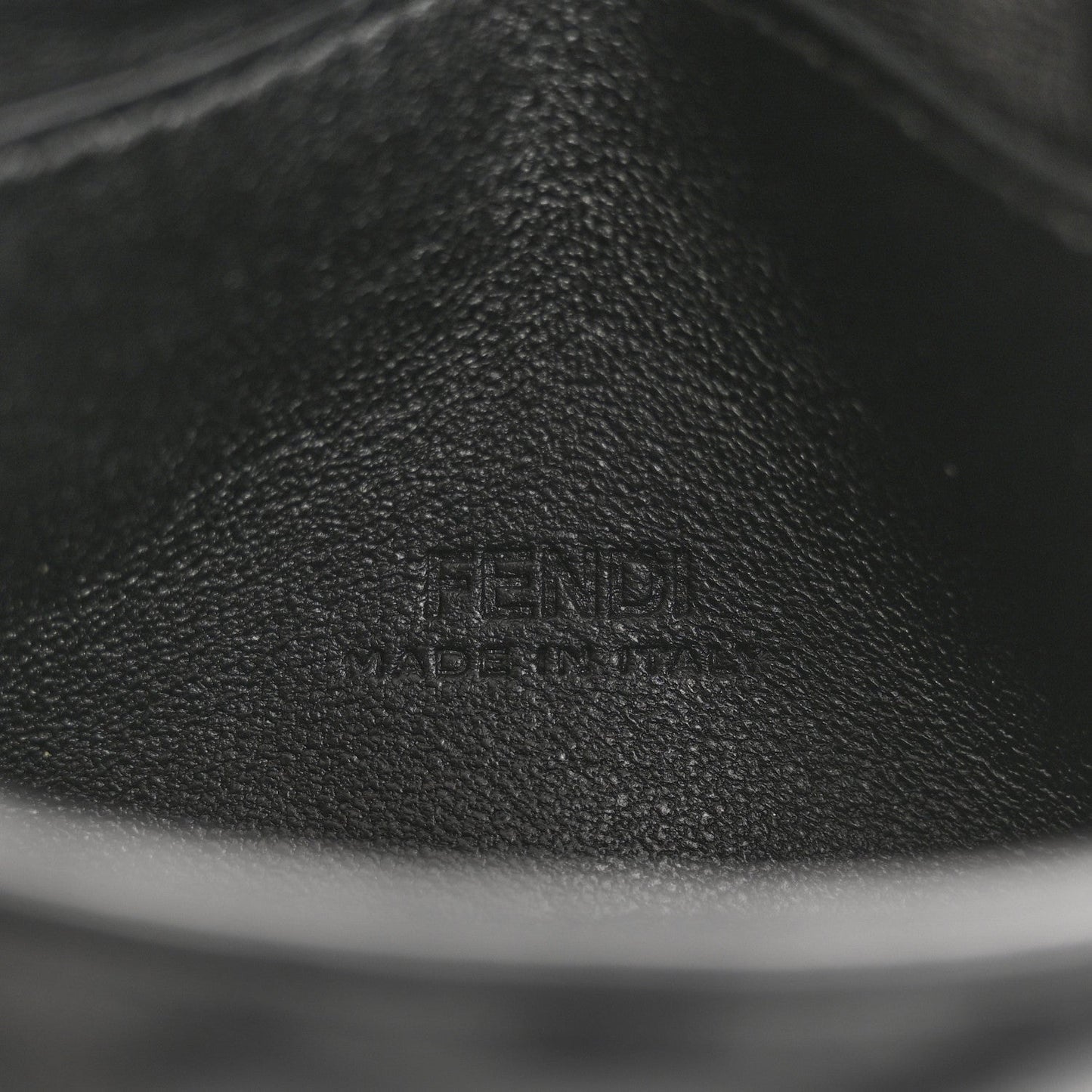 Nappa Matisse FF Embossed Nano Chain Baguette Black