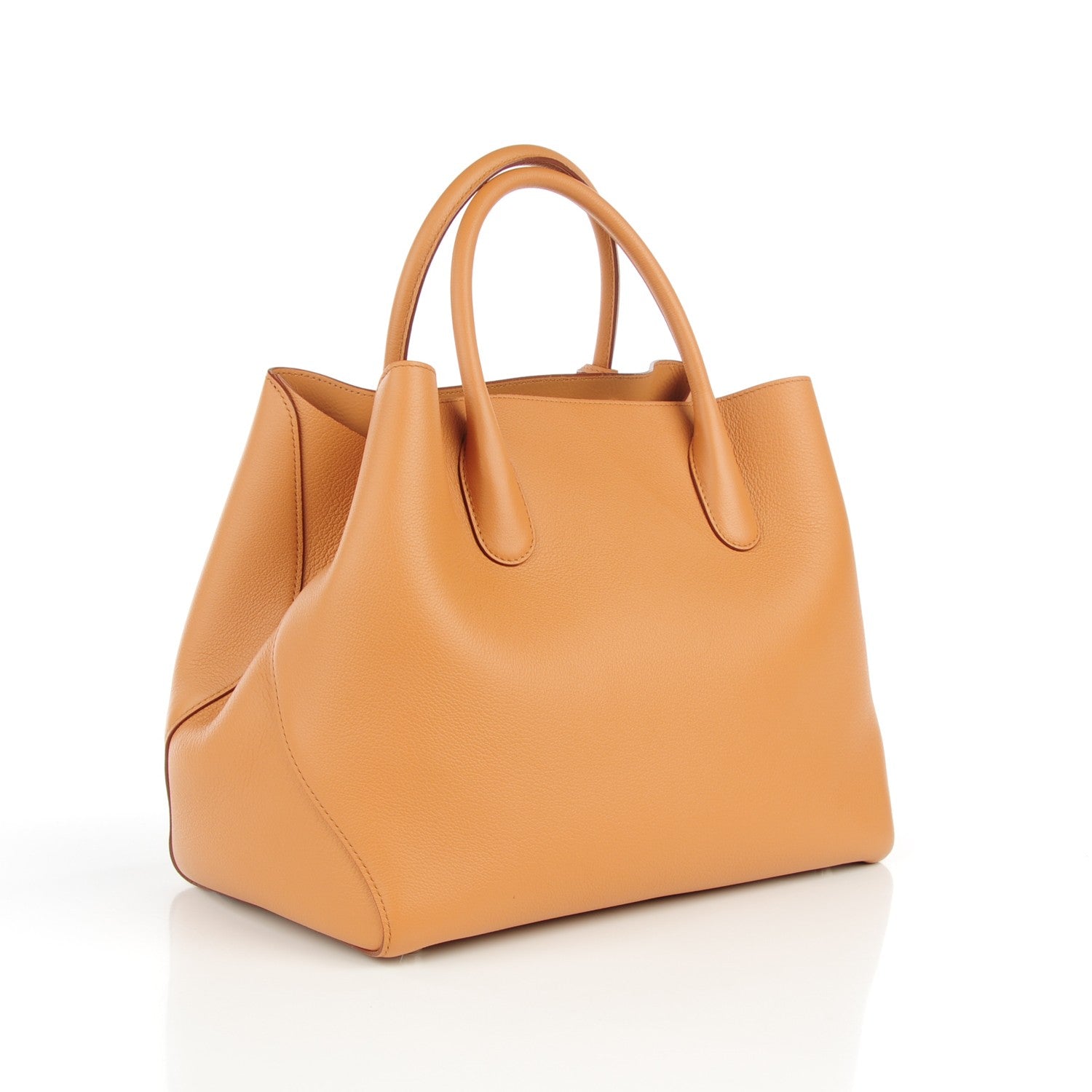 Christian Dior Supple Grained Calfskin Medium Open Bar Tote Camel 3 of 7