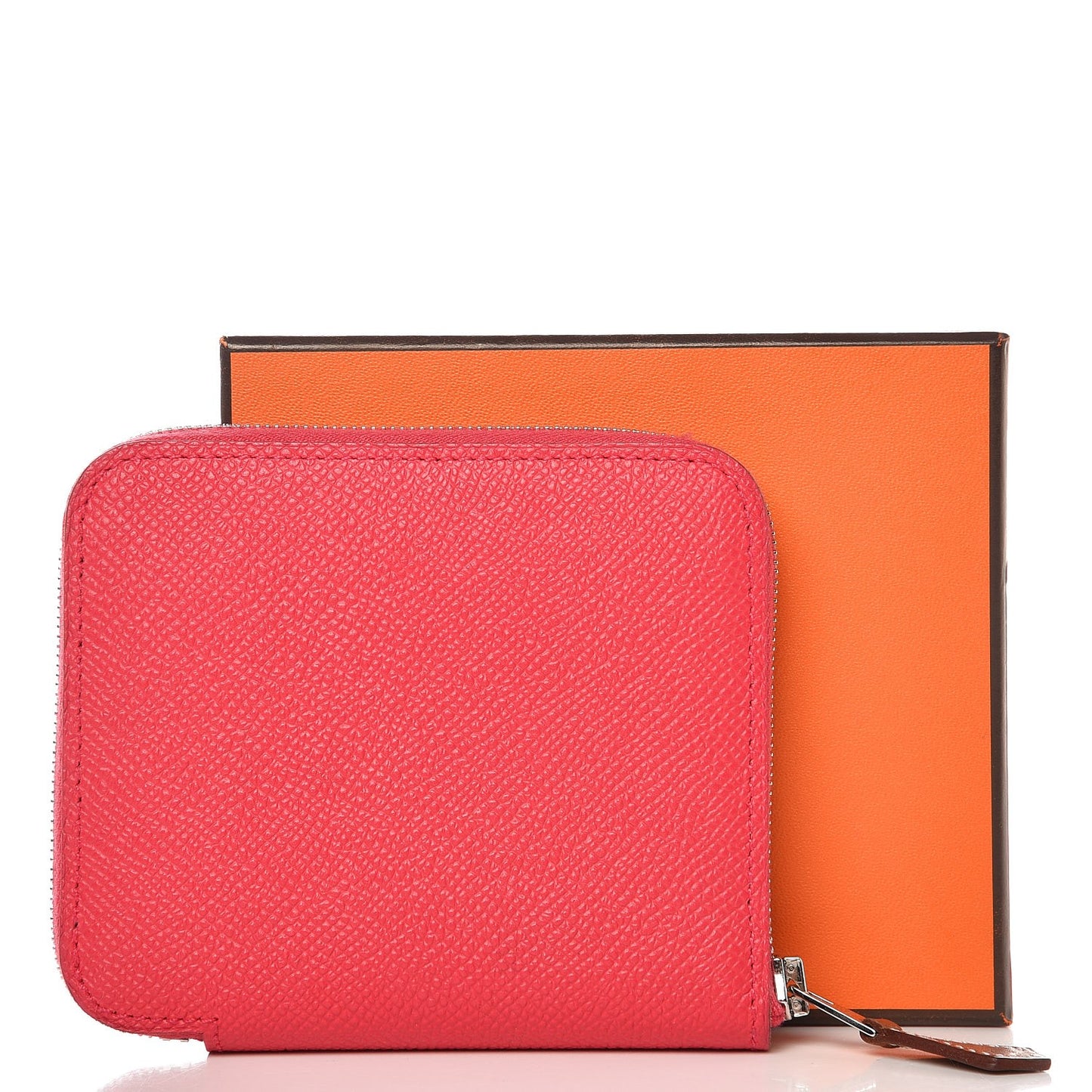 Epsom Silk'in Compact Wallet Rose Extreme Fauve