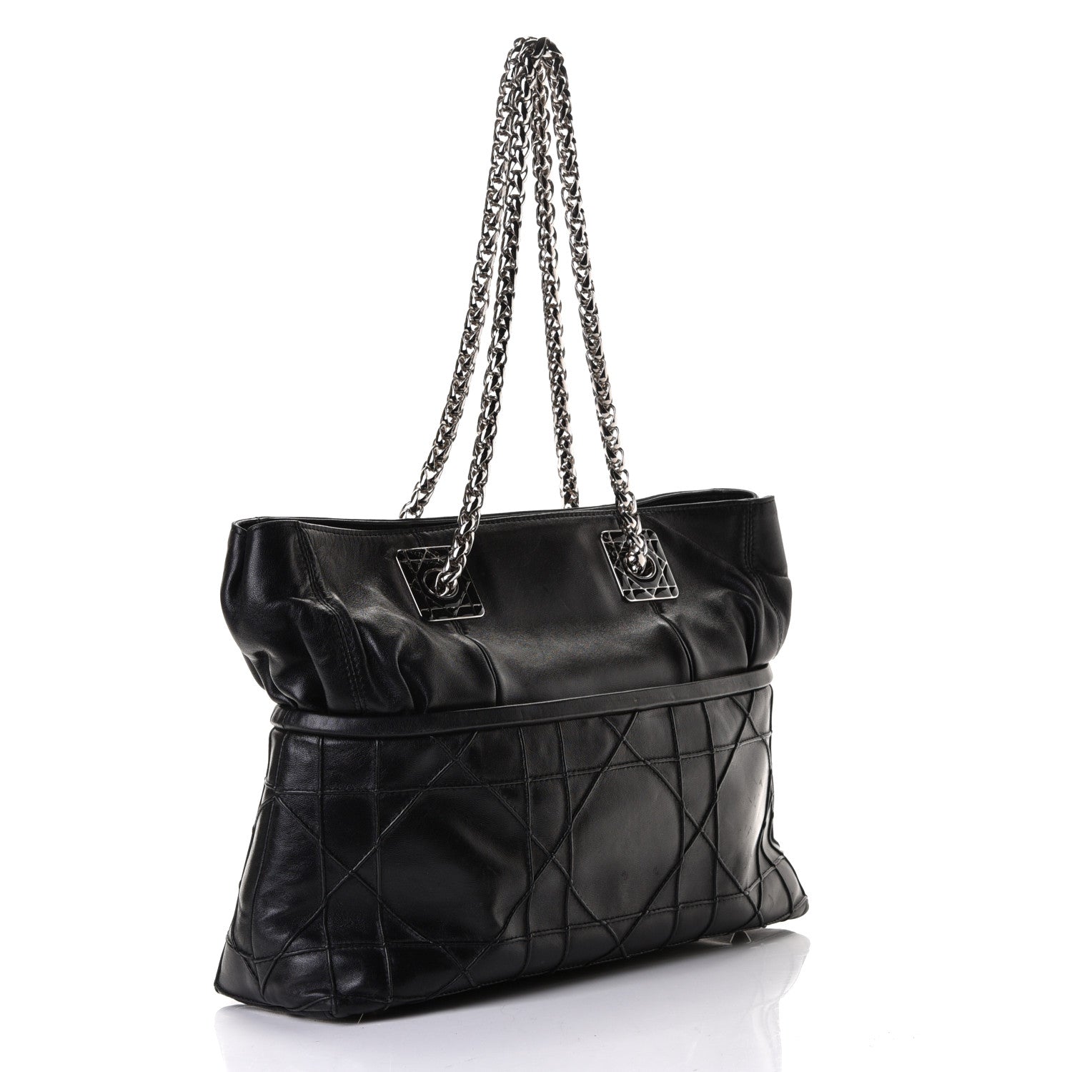 Christian Dior Lambskin Cannage Dior So Dior Tote Black 2 of 5
