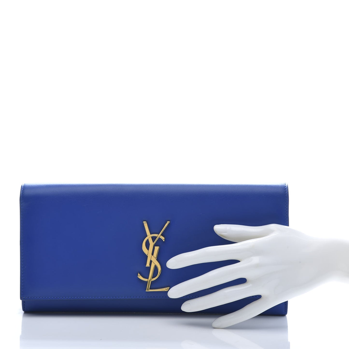 Calfskin Classic Monogram Cassandre Clutch Royal Blue