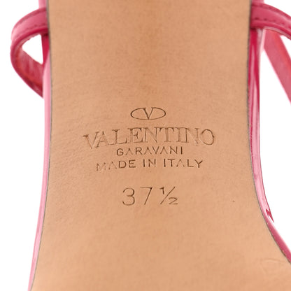 Valentino Garavani Patent Tonal Vlogo Slingback 80mm Pumps 37.5 Blossom 8 of 9