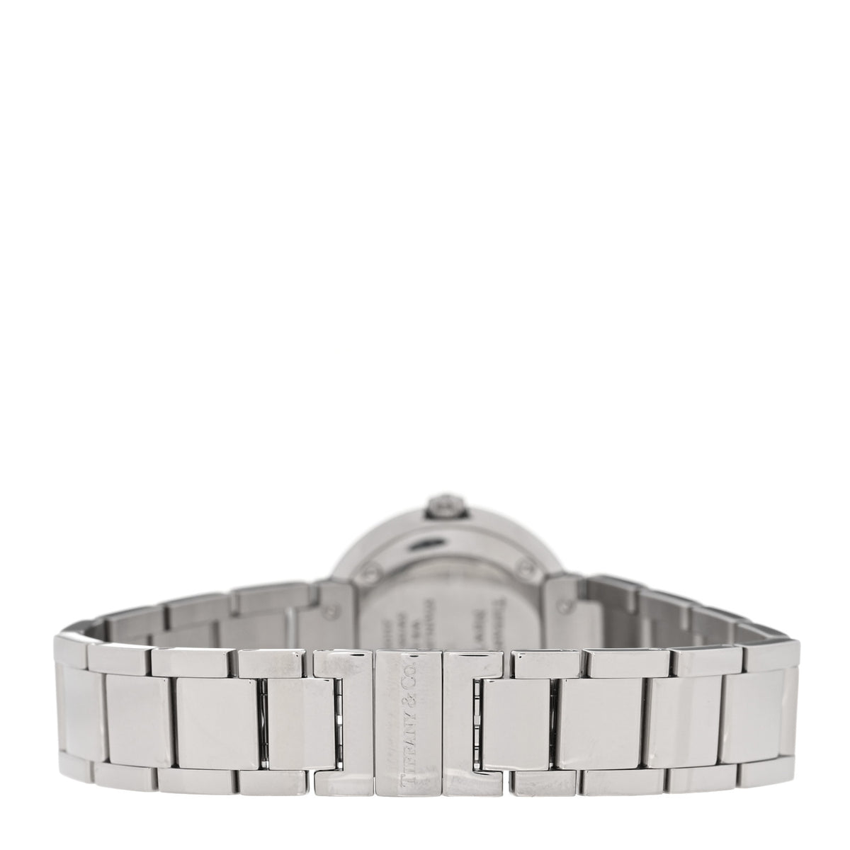 Tiffany Stainless Steel Diamond Bezel 24mm Atlas 2-Hand Quartz Watch Silver 3 of 5
