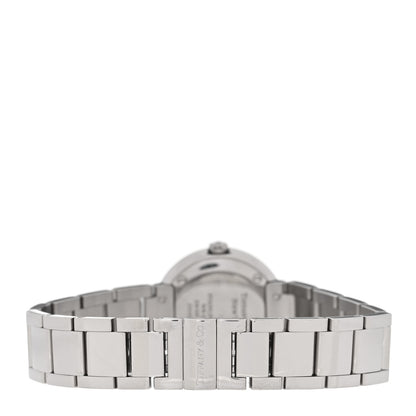 Tiffany Stainless Steel Diamond Bezel 24mm Atlas 2-Hand Quartz Watch Silver 3 of 5