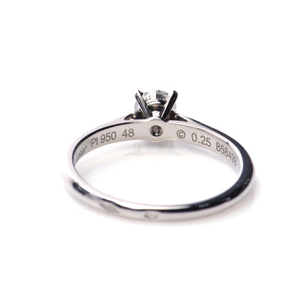 Cartier Platinum Diamond .25ct Solitaire Engagement Ring 48 4.5 5 of 7
