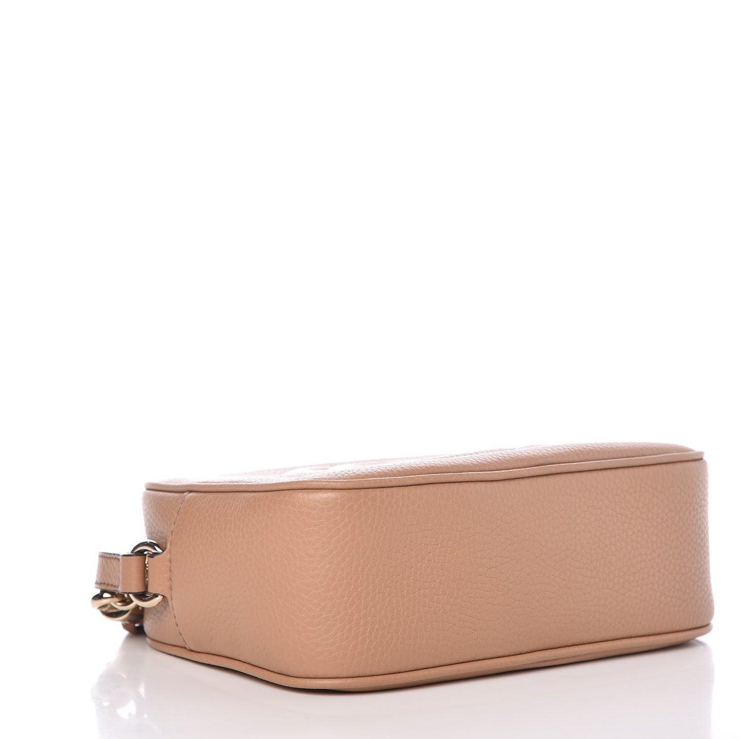 Pebbled Calfskin Small Soho Disco Bag Camelia