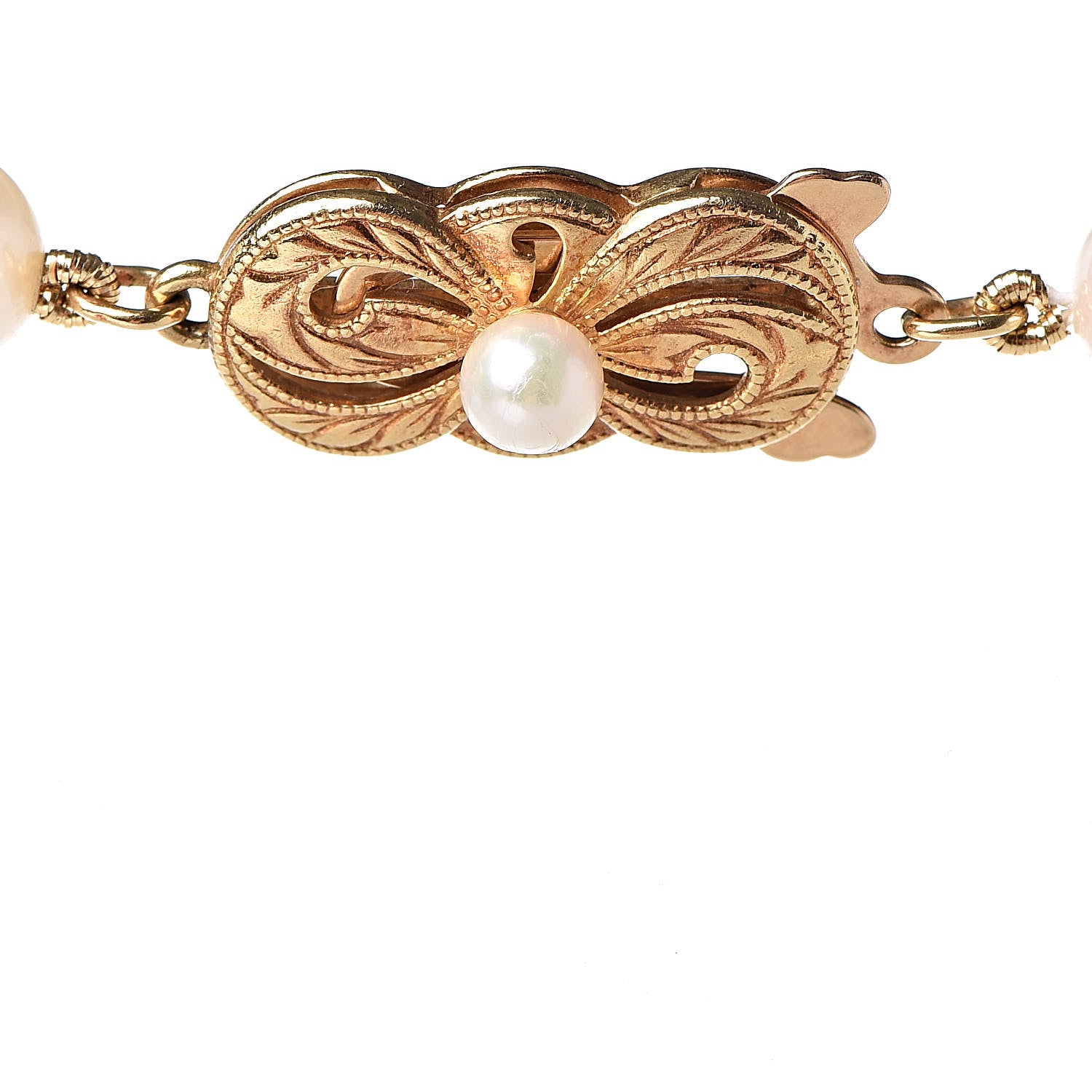 Mikimoto 18K Yellow Gold Akoya Pearl 6-6.5mm Necklace 54" 4 of 7