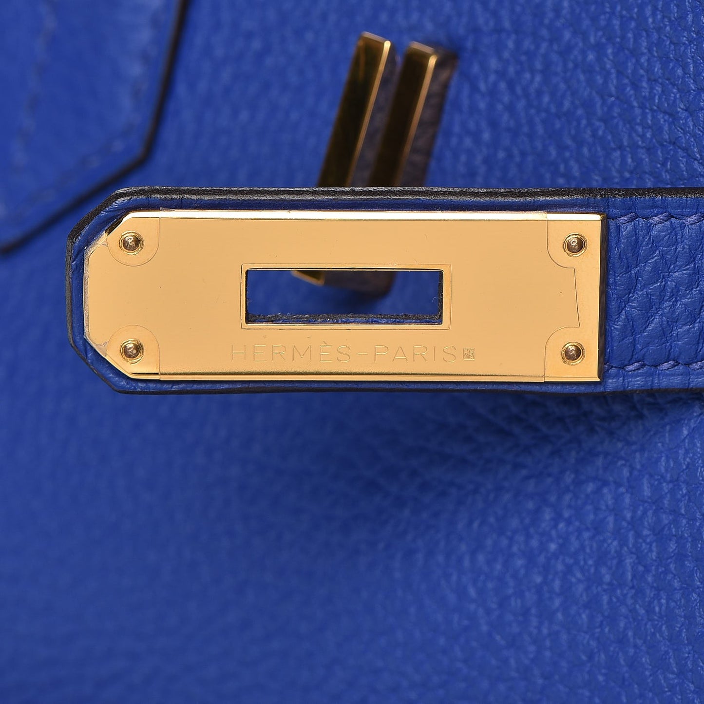 Togo Birkin 35 Bleu Electrique