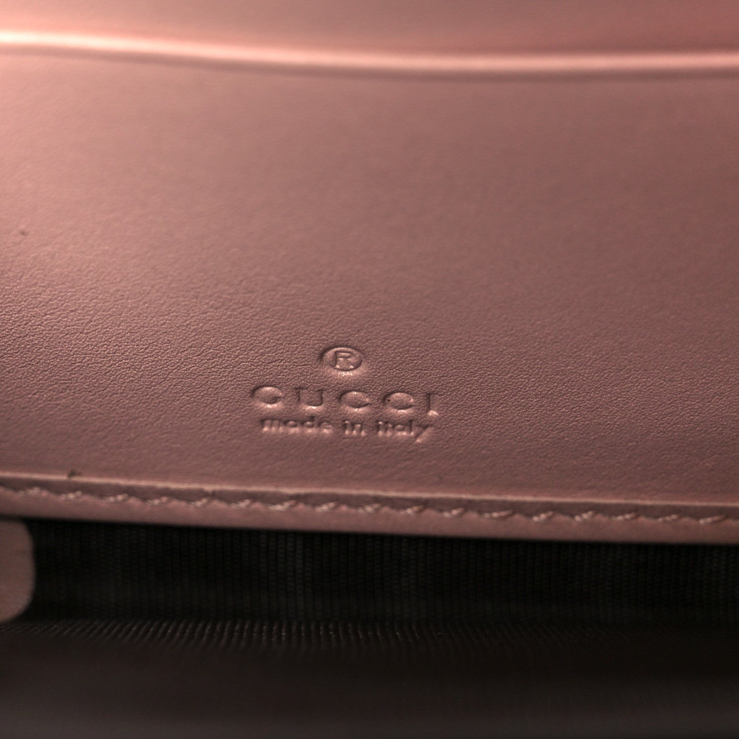 Gucci Calfskin Matelasse GG Marmont Zip Around Wallet Perfect Pink 6 of 9