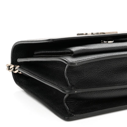 Saint Laurent Grained Calfskin Small Monogram Sunset Black 9 of 16