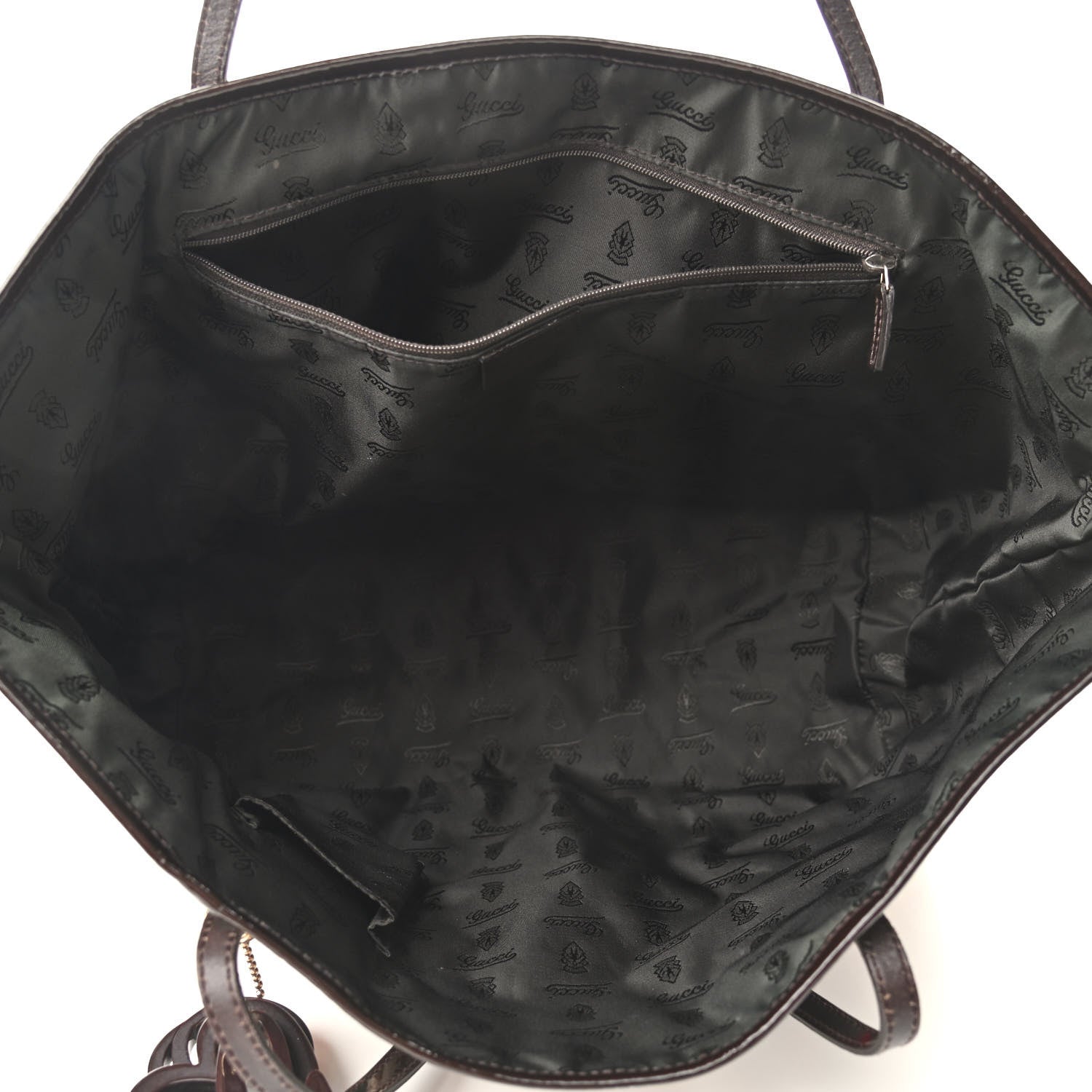 Gucci Monogram Web Large Jolie Tote Brown 4 of 10
