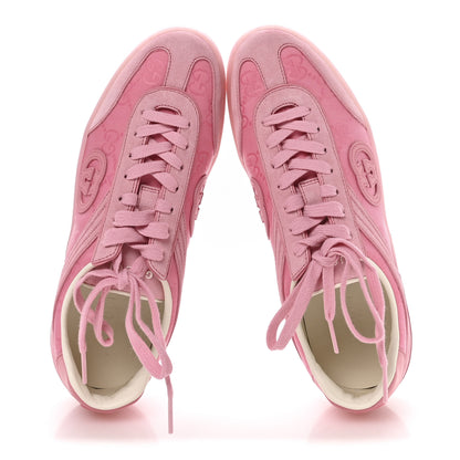 Gucci Suede Sweet GG Monogram Womens G75 Sneakers 39 Butterfly Pink 2 of 9
