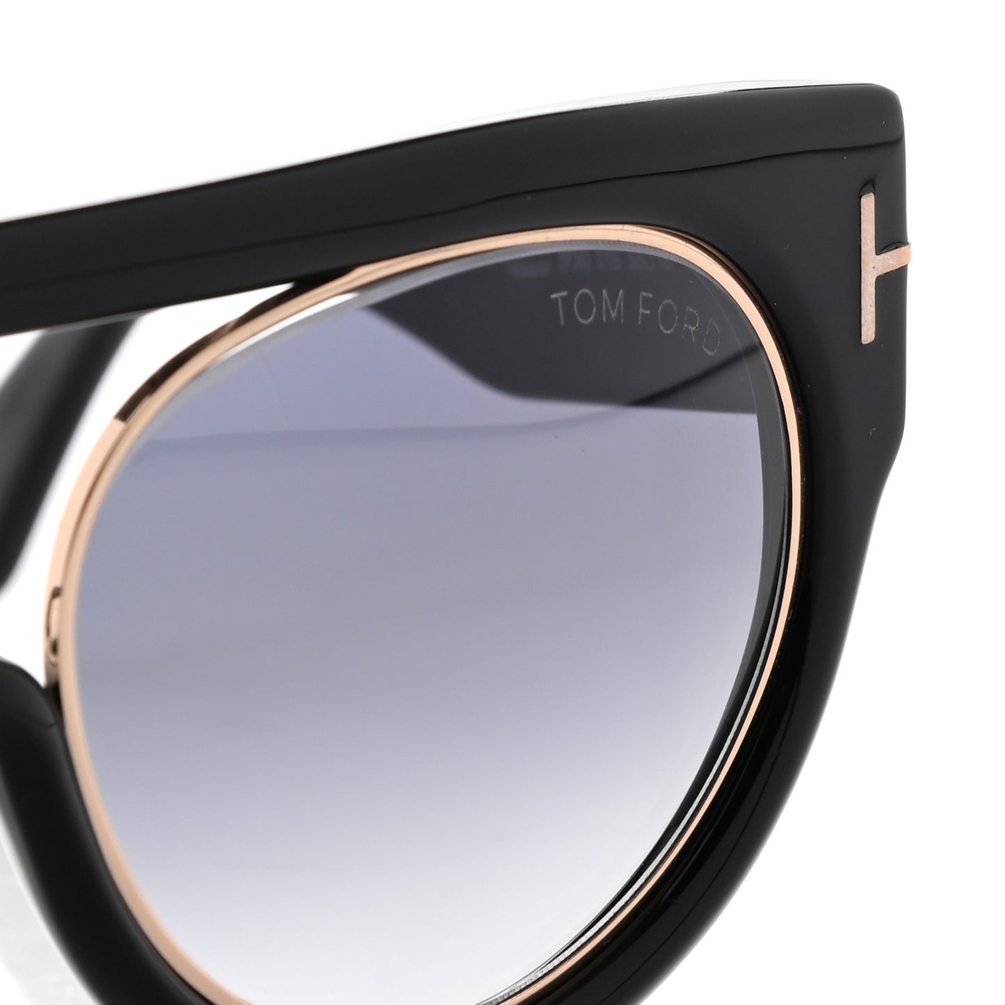 Alana Aviator Round Sunglasses TF360 Black
