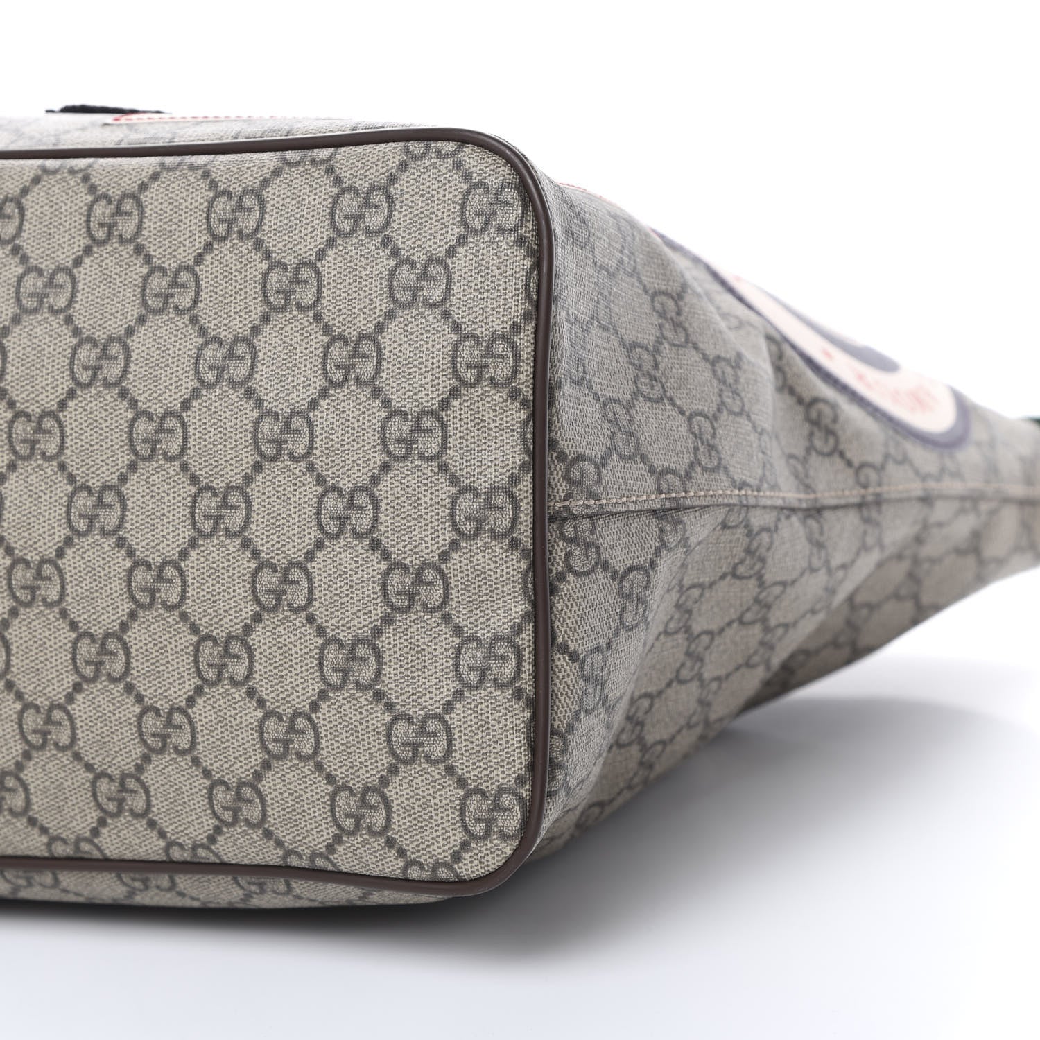 Gucci Soft GG Supreme Monogram Courrier Medium Crossbody Tote Beige New Acero 9 of 11