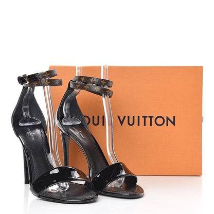 Louis Vuitton Patent Monogram Call Back Sandals 40 Black 10 of 10