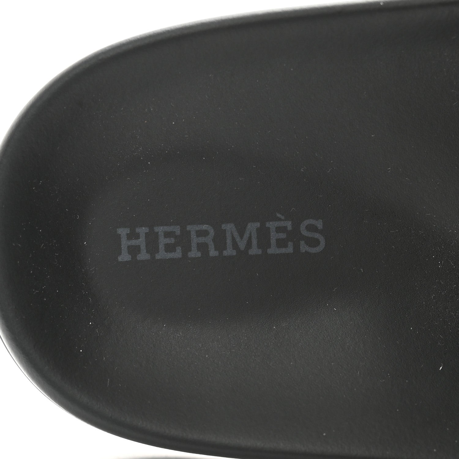 Hermes Calfskin Womens Chypre Sandals 38.5 Black 6 of 9