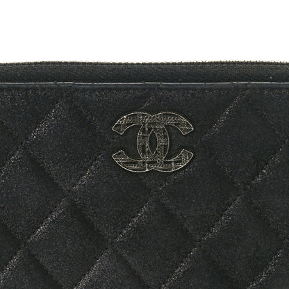 Chanel Iridescent Lambskin Quilted CC Long Zipped Wallet Black 8 of 8