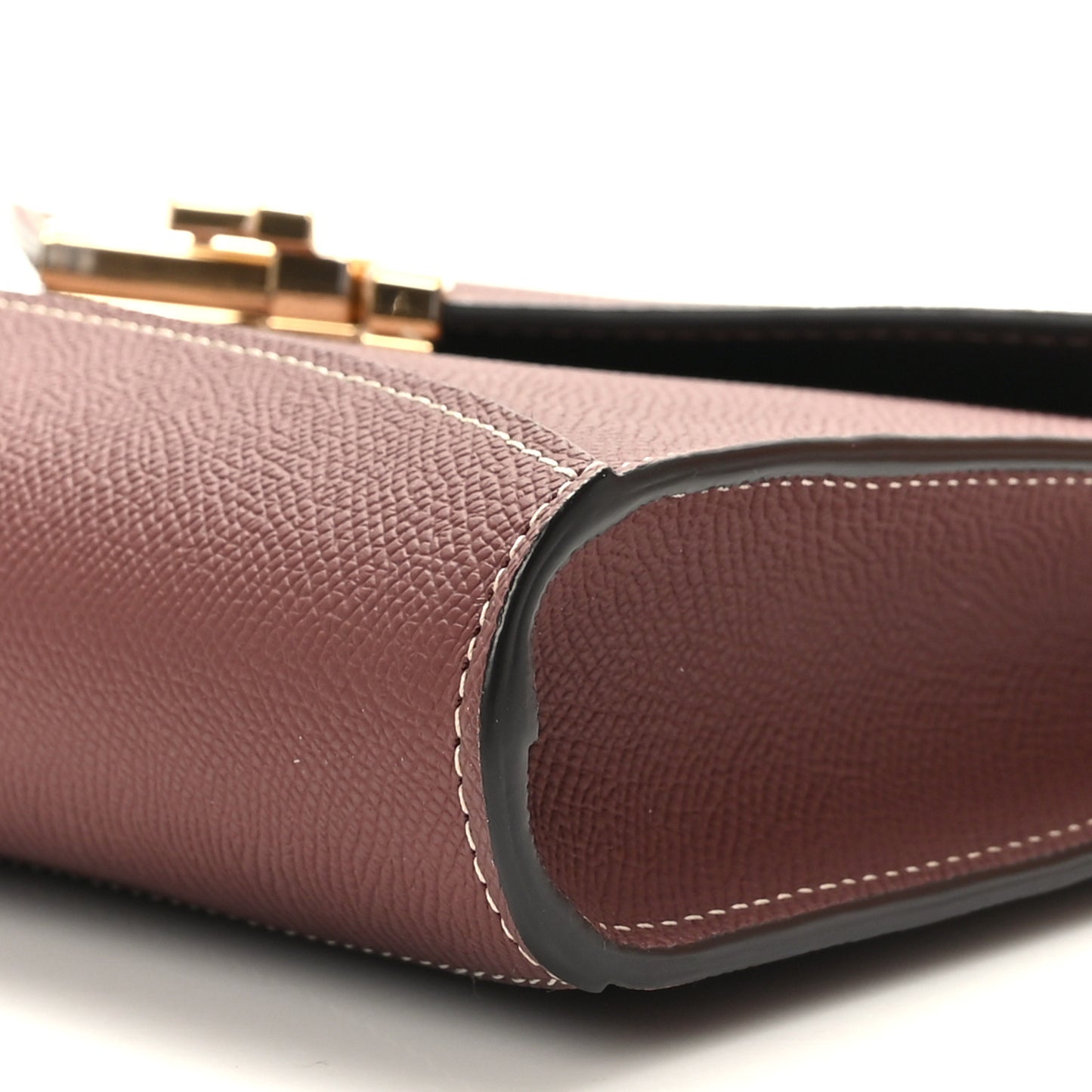 Carat Calfskin Gabrielle Clutch Tonka