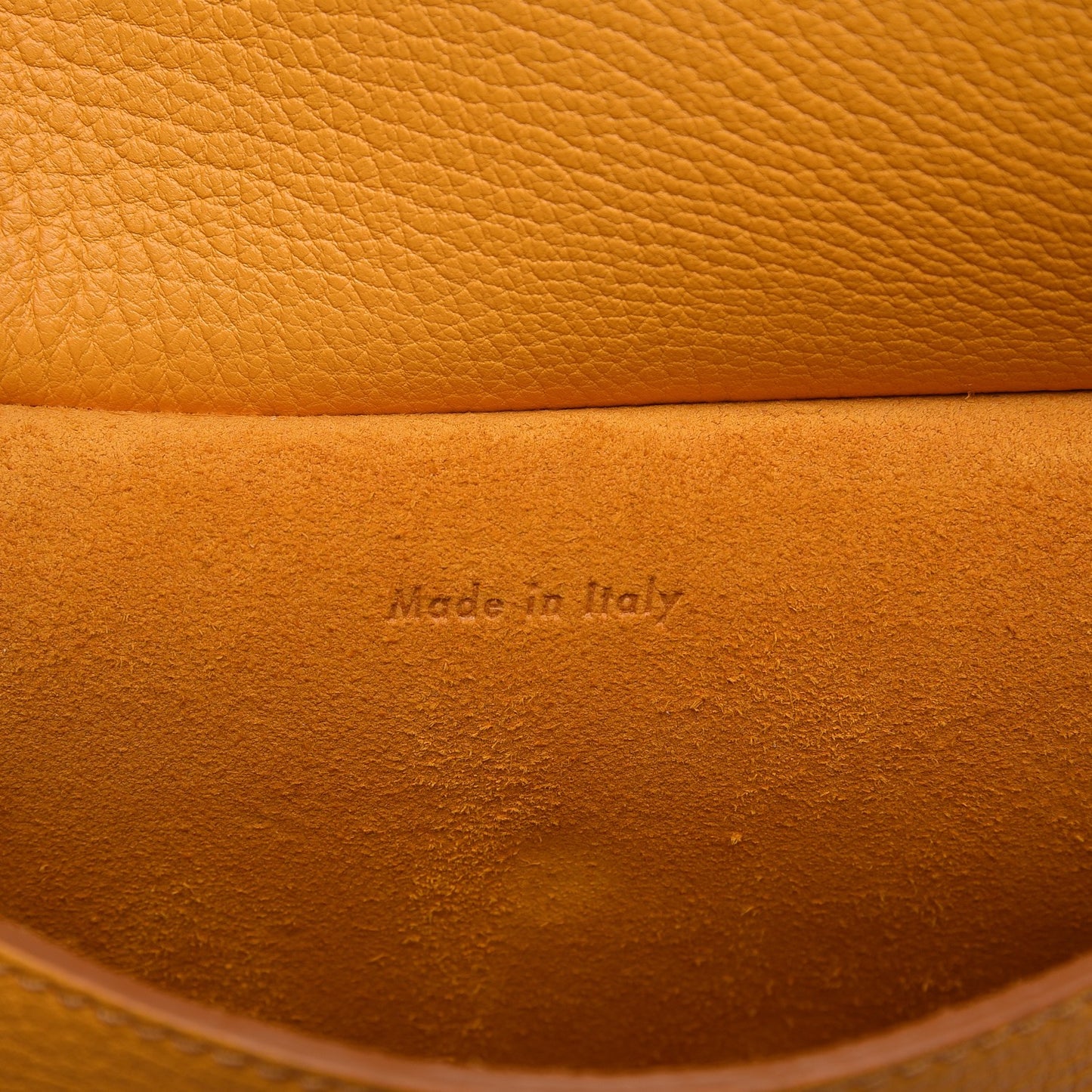 Crisped Calfskin Small Tie Knot Tote Saffron