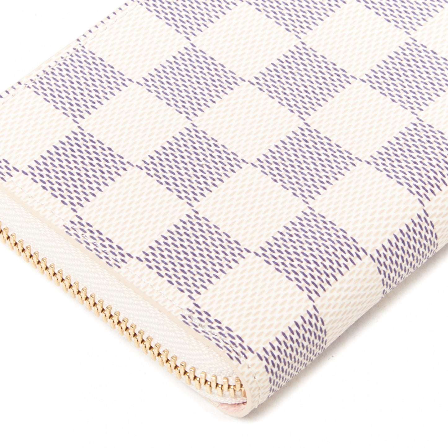Damier Azur Clemence Wallet Rose Ballerine