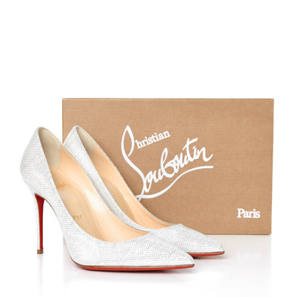 Christian Louboutin Glitter Luminor Decollete 554 100 Pumps 35.5 Edelweiss 8 of 8