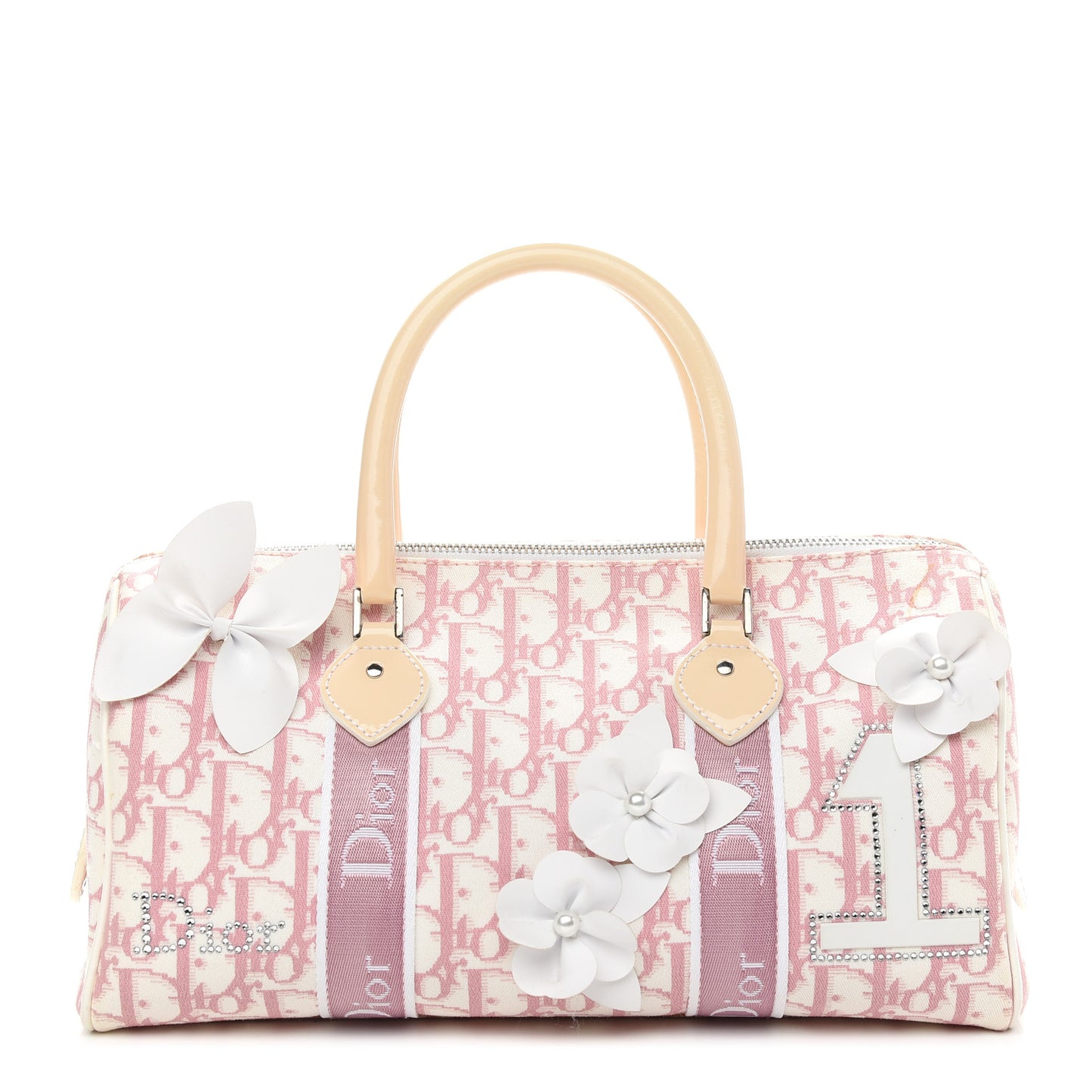 Monogram Girly Boston Pink