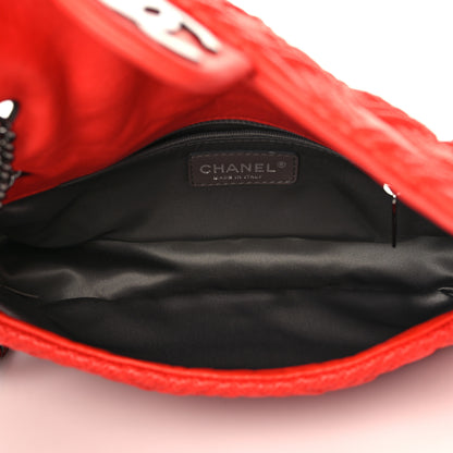 Chanel Lambskin Stitch Small Walk Of Fame Rectangular Flap Red 4 of 7