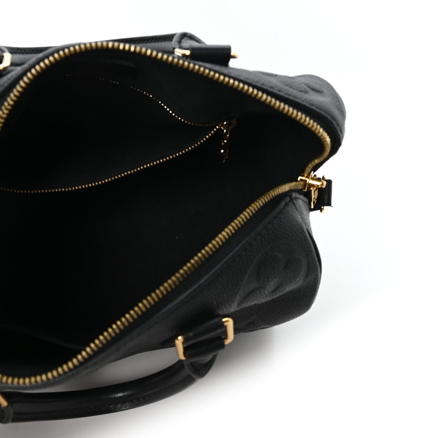 Louis Vuitton Empreinte Monogram Giant Speedy Bandouliere 25 Black 5 of 10